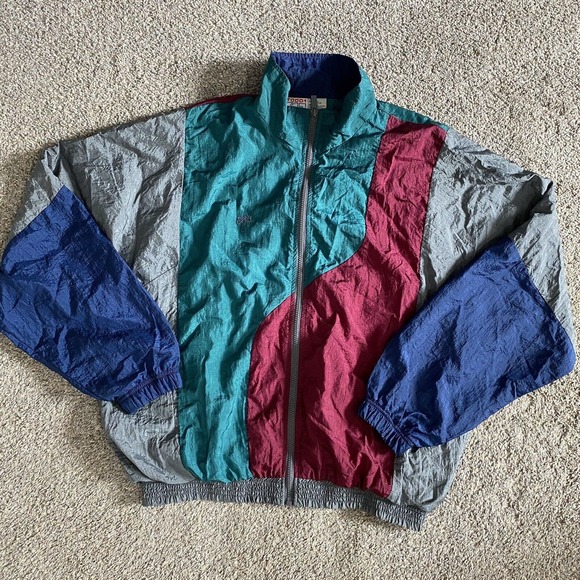 Todd1 Other - Vintage 80s 90s Todd 1 Zip Up Colorblock Windbreaker Jacket Mens Large